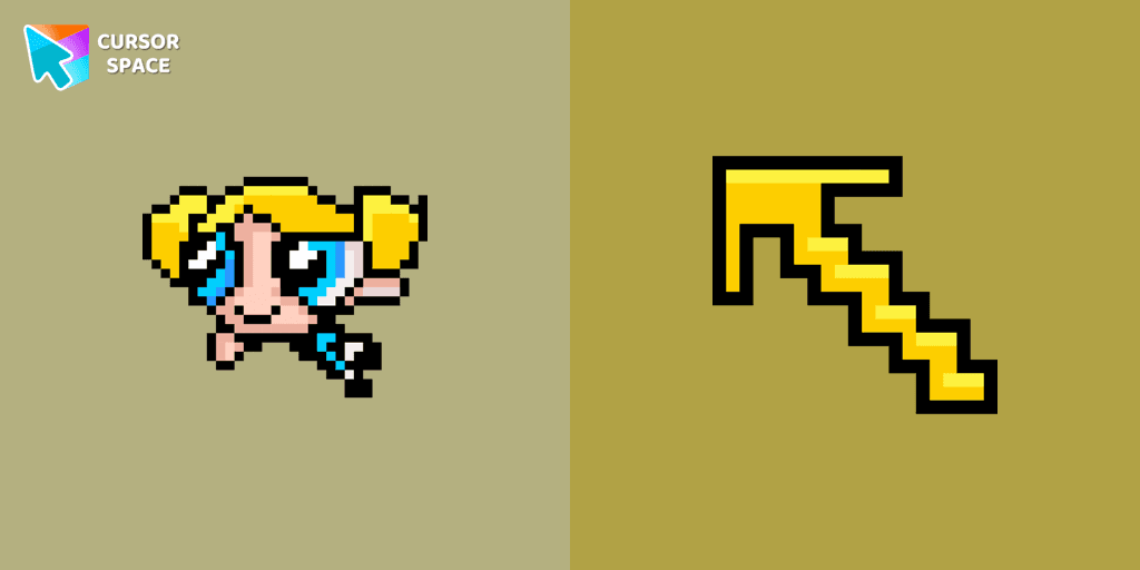 Bubbles Pixel cursor cursor pack